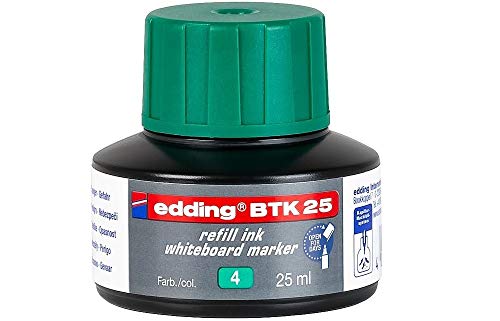 Recarga Marcador Branco EDDING BTK Verde (25ml) Edding - Recargas de tinta para marcadores e marcadores fluorescentes - recarga, branco, 25ml, edding btk verde