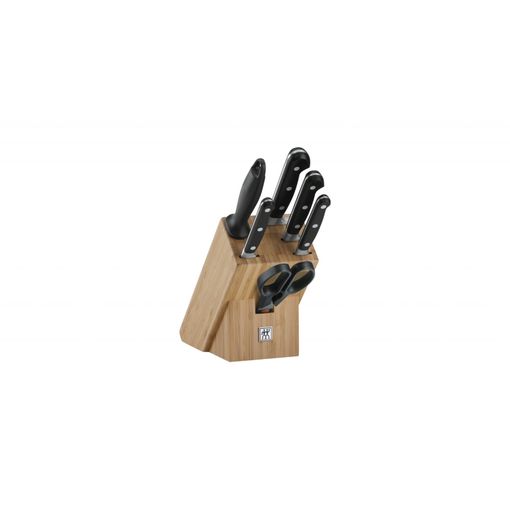 Conjunto Facas ZWILLING Professional (7 peças) ZWILLING - Facas de cozinha - 7 peças, aço inoxidável, lâmina de bambu, facas