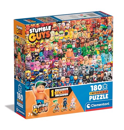 Puzzle CLEMENTONI Impossível (Idade Mínima Recomendada: 7 anos - 180 Peças) CLEMENTONI - Jogos - 180 peças, stumble guys, 7 anos