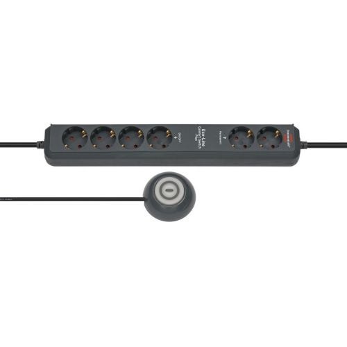 Extensão Elétrica BRENNENSTUHL 1155680 (6 Tomadas - Tipo F - 2m) Brennenstuhl - Filtros de linha e supressores de surtos - interruptor, 6 tomadas, 2m, antracite