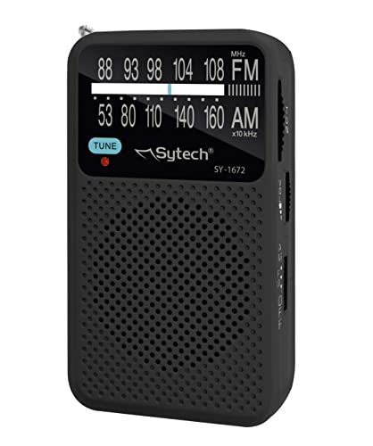 Rádio Portátil SYTECH 2B-AM/FM (Preto - Digital - Pilhas) Sytech - Áudio - am/fm, antena telescópica, sintonizador pll, rádio analógico