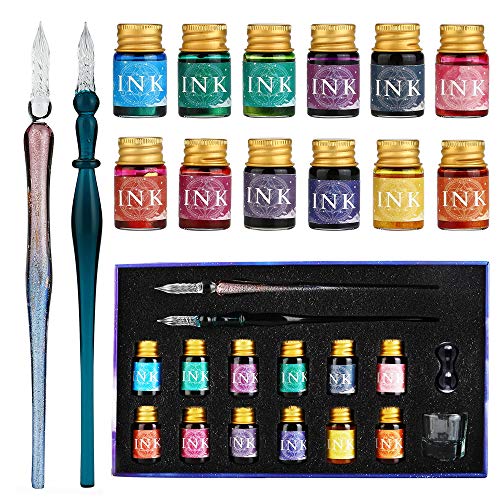 Canetas de Feltro GC PLUMA DE CRISTAL (12 Un - Multicor) GC QUILL - Canetas - canetas, feltro, plumas, escritório, escola