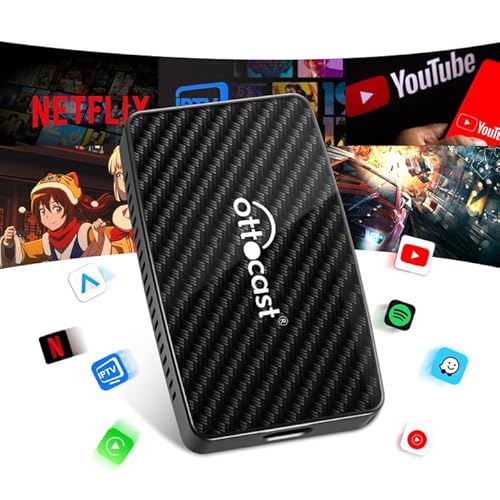 Adaptador OTTOCAST (USB-C - USB - Preto) OTTOCAST - Reprodutores de mídia e streaming doméstico - usb-c, carplay, android auto, bluetooth