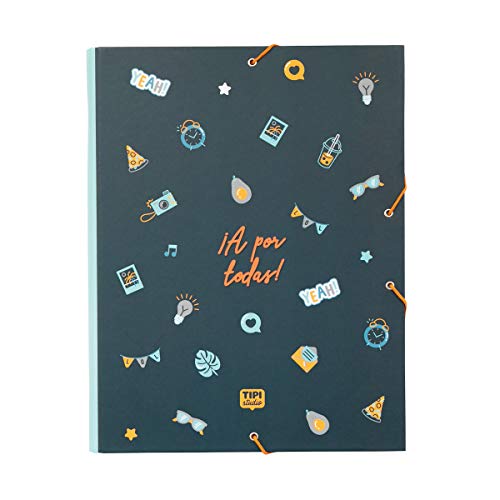 Pasta Organizadora MR. WONDERFUL A4 (Multicor - Polipropileno) Tipi Studio - Pastas de arquivo - a4, multicor, polipropileno, separadores