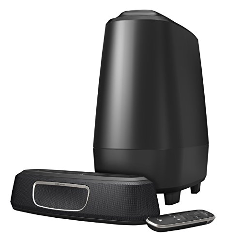 Soundbar POLK Magnifi Mini + Subwoofer Wireless Preto (Canais: 2.1 - Subwoofer: Sem Fios - Bluetooth) Polk Audio - Alto-falantes - soundbar, polk magnifi mini, subwoofer, wireless, preto, canais 2.1, bluetooth