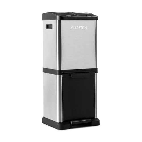 Caixote do Lixo KLARSTEIN Ökosystem² (30 l) KLARSTEIN - Lixeiras e cestos de lixo - 30 L, pedal silencioso, polietileno, reciclagem