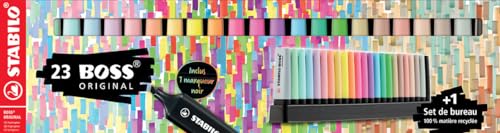 Marcadores Fluorescentes STABILO Boss Original (Multicor) Stabilo - Marcadores e marcadores de texto - fluorescentes, multicor, sublinhador