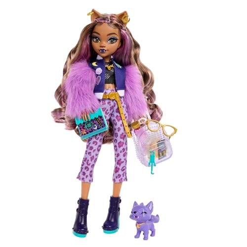 Boneca MONSTER HIGH Clawdeen e a Criação do Gato Mattel - Bonecas - articulada, acessórios, histórias, crianças