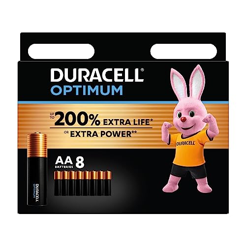 Pilhas Duracell Optimum Alcalina AAA LR06 MN1500 (8 unidades) Duracell - Baterias - alcalina, duráveis, 1.5v, LR06