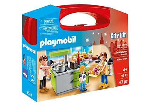 Playmobil City Life 70256 Conjunto de Cozinha em uma Mala PLAYMOBIL - Conjuntos de brinquedos - cozinha, fogão, grelha, acessórios