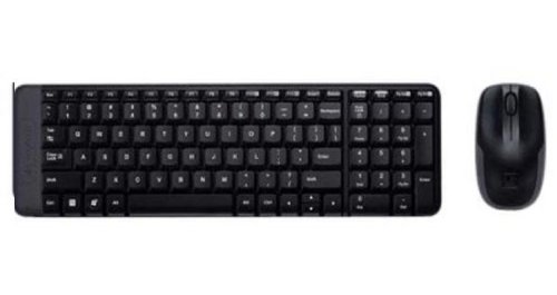 Teclado LOGITECH MK220 (Wireless - Layout US) Logitech - Conjuntos de acessórios de computador - wireless, layout US, compacto, sem fios