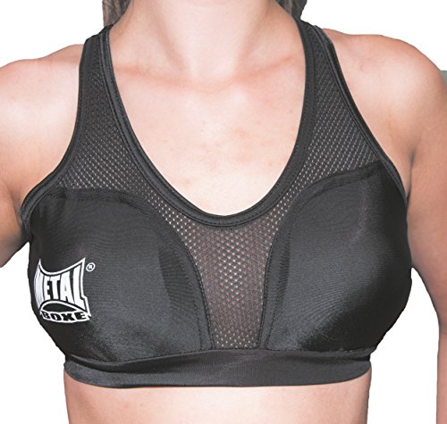 Proteção Corporal METAL BOXE S Preto (L) METAL BOXE - Proteções para o corpo de boxe e artes marciais - proteção corporal, bolsa lycra, lavável, compartimento