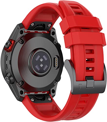 Bracelete para Relógio GARMIN Fenix 7s (20 mm) BBZ - Pulseiras de relógio - 20 mm, preto, silicone, aço inoxidável