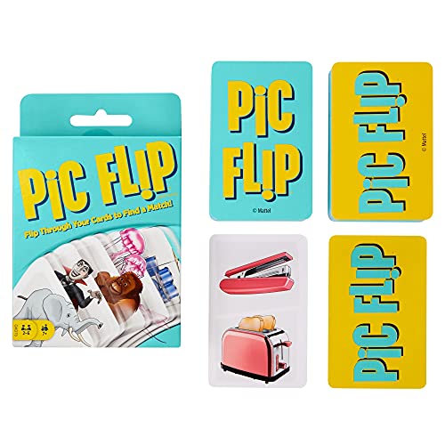 Jogo de Tabuleiro MATTEL Pic flip (Idade Mínima Recomendada: 7 anos) Mattel Games - Jogos de cartas - pic, flip, 7 anos