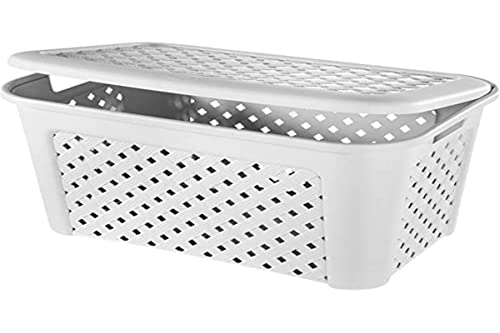 Cesto de Areia ARIANNA 100% Madeira (Branco - 45x45x37cm) Tontarelli - Cestas - madeira, branco, 45x45x37cm