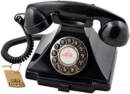Telefone sem fio GPO Retro Carrington | Preto Gpo - Telefones com fios - telefone sem fio, design contemporâneo, elegante, moderno