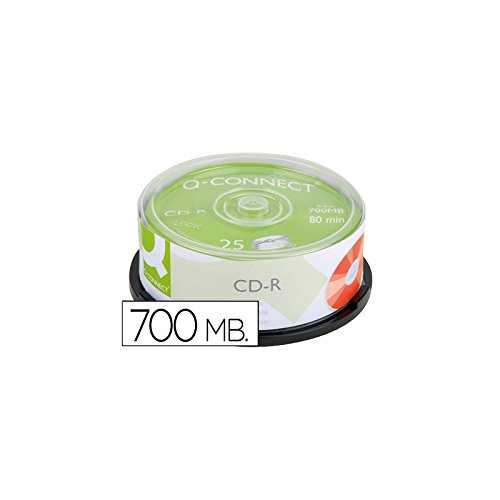 CD-R 700MB 52X Spindle 25Pcs (Consumível Imagem e Som) Connect - Mídias vazias - 700MB, 52x, CD-R, 25pcs