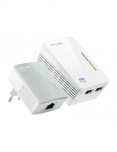 Powerline TP-LINK TL-WPA4220KIT (AV600 - Passthrough) TP-Link - Adaptadores power over ethernet - av600, passthrough