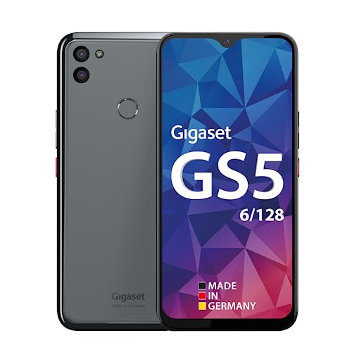 Smartphone GIGASET GS5 (6.3'' - 6 GB - 128 GB - Cinzento) Gigaset - Telemóveis - 6.3 polegadas, 6 GB RAM, 128 gb armazenamento, cinzento