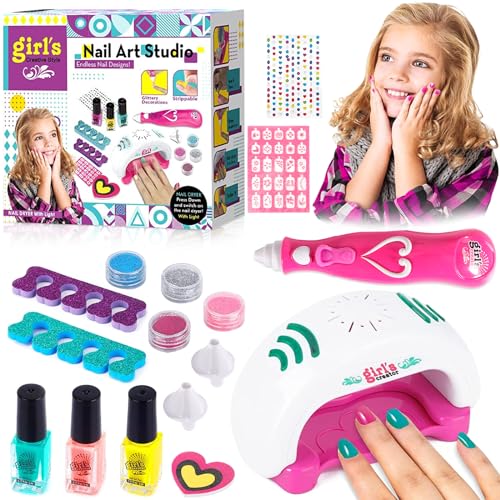 Kit de Manicure para Crianças AQXONG 16 Peças HMING - Banho e corpo - manicure, crianças, acessórios, unhas