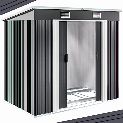 Pérgola para Jardinagem GARDEBRUK (Cinzento - 196 x 122 x 182 cm) Deuba - Construção - proteção, aberturas de ventilação, zócalo, porta corredera