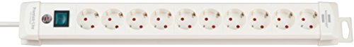 Extensão Elétrica BRENNENSTUHL 1154410100 Brennenstuhl - Filtros de linha e supressores de surtos - 10 saídas, 3 m, interruptor, segurança