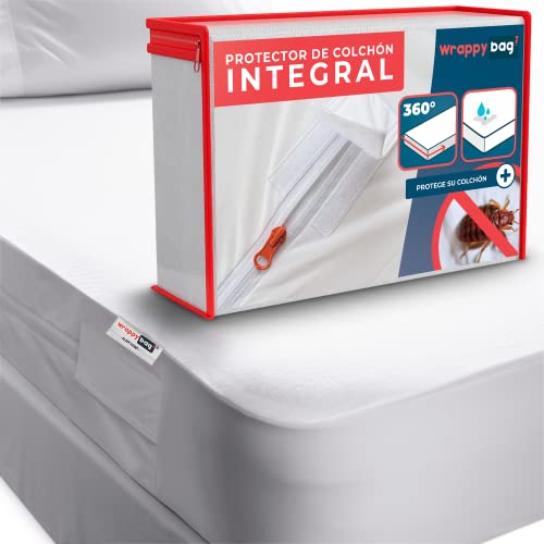 Protetor de Colchão WRAPPYBAG Impermeável (140x190cm) Wrappybag - Capas para colchão - impermeável, 140x190cm
