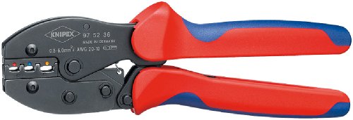 Knipex 97 16 160 A ferramenta para engastar Preto, Azul, Vermelho KNIPEX - Curvadores de tubos e barras - aço cromado vanadium, 1 peça, ferramenta de engaste