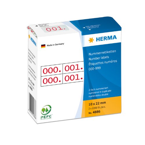 Herma Labels white 210x297 SuperPrint 2000 pcs. HERMA - Etiquetas e tags - 2000 peças, 297x210mm, preto e branco