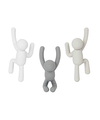 Suporte para Parede UMBRA Buddy Castanho (3 Un) Umbra - Ganchos, fivelas e fixadores - suporte, parede, castanho