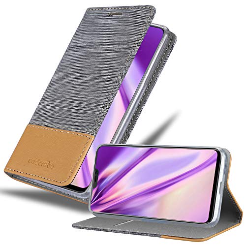 Capa para Vivo Y9 Youth Cinzento Escuro CADORABO - Capas para telemóveis - fólio, couro, cinzento escuro, resistente a riscos, resistente ao pó