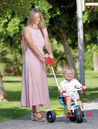 Triciclo HomCom Dobrável 3 em 1 Vermelho (Idade Mínima Recomendada: 2 anos) M MOLTO - Triciclos - dobrável, 2 anos, estabilidade, segurança