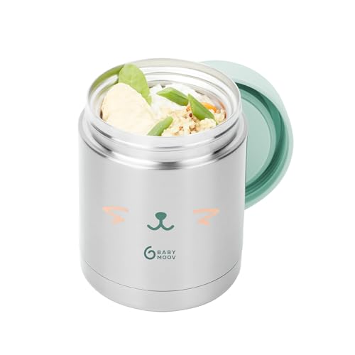 Recipiente para comida bebé BABYMOOV 100% aço inoxidável BABYMOOV - Utensílios de mesa - 350 ml, 100% aço inoxidável, fecho hermético, compacto