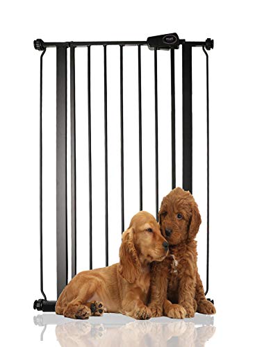 Porta de Segurança para Cães BETTACARE Premium (Preto - Alumínio - 68.5-75x104cm) Bettacare - Portões para bebês e animais de estimação - preto, alumínio, 68.5-75x104cm