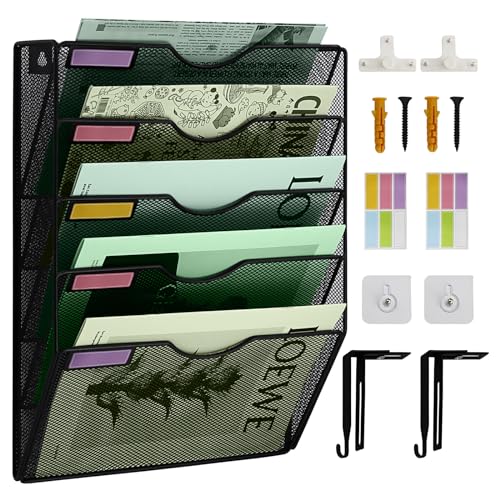Organizador Vertical de Arquivos em Malha IOUGDSEC Summer July - Suportes para revistas - preto, pvc, vertical, arquivos