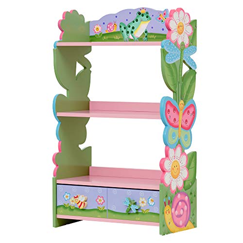 Armário de Livros TEAMSON KIDS (Branco - Melamina - 56x30x97 cm) Fantasy Fields - Estantes e prateleiras de pé - 2 ganchos, 3 prateleiras, melamina, 56x30x97 cm
