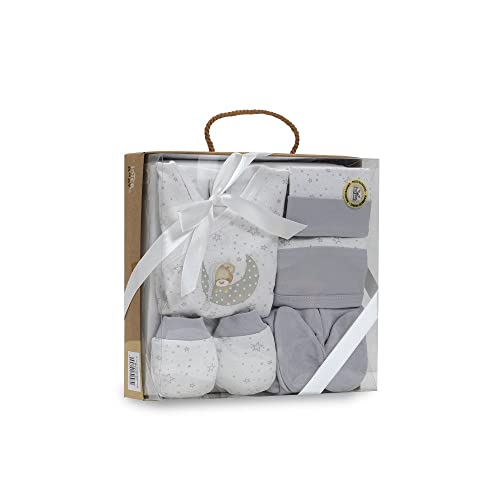 Conjunto de Lençóis para Berço INTERBABY Cinza Various - Móveis para bebês e crianças pequenas - conjunto, lençóis, berço, cinza, algodão, fibra de bambu