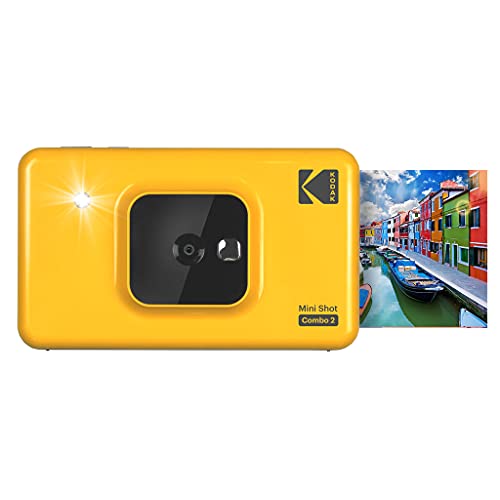 Máquina Fotográfica Instantânea KODAK C210 Amarelo (Autonomia: Até 40 fotos) Kodak - Câmeras digitais - flash incorporado, bateria recarregável, 40 fotos, impressão instantânea