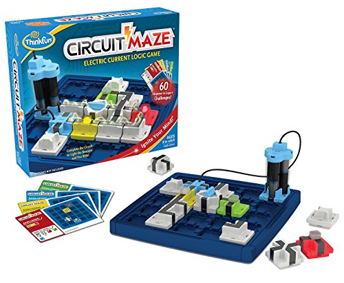 Jogo de Tabuleiro THINKFUN Electric Circuit Maze (Idade Mínima Recomendada: 8 anos) ThinkFun - Jogos - jogo de tabuleiro, circuito elétrico, fichas, luzes, desafio