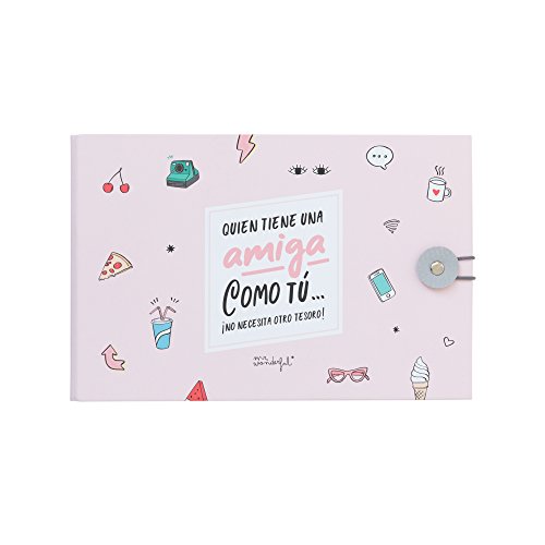 Álbum de Fotografias MR. WONDERFUL Amica Como Tu Mr. Wonderful - Papel de impressora e copiadora - álbum, fotografias, tampa dura, 64 páginas, autocolantes, presente