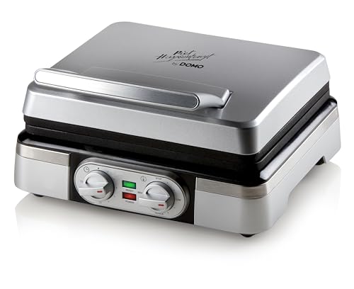 Máquina de Waffles DOMO DO9149W (5 W - 1.2 L) Domo - Máquinas de waffle - 5 W, 1.2 L, temporizador, 1400 w