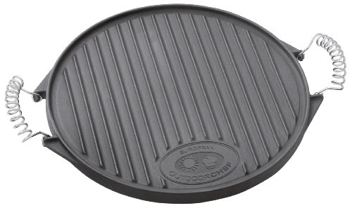 Forma de Bolo Redonda para Churrasqueira/Grelhador Ao Ar Livre OUTDOORCHEF Outdoorchef - Chapas e grelhadores - 33 cm, 2 cm, ferro fundido, recetário