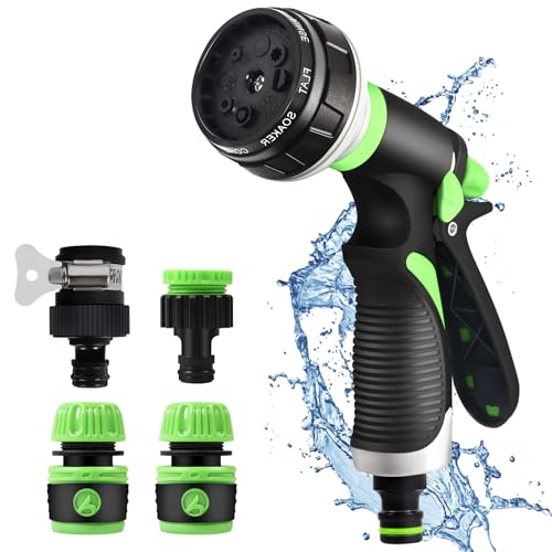 Pistola de Riego 8 Modos Pulverizar Ajustable Chuner - Bicos de pulverização de mangueira de jardim - pistola de rega, 8 modos, pulverizar ajustável