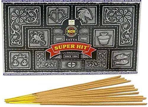 Palha de Incensar SATYA NAG CHAMPA Super Hit (12 Un) GJ BOON - Incenso - natural, fresco, terroso, equilibrador