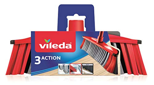 Vassoura Vileda 142156 | Azul, Preto, Cinzento, Vermelho Vileda - Pás de lixo - interior, preto, cinzento, vermelho