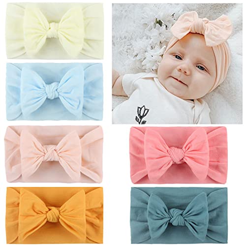 Cenrong 6Pcs Bandanas para Crianças Recém-Nascidas CENRONG - Faixas de cabelo - bandanas, crianças, recém-nascidos