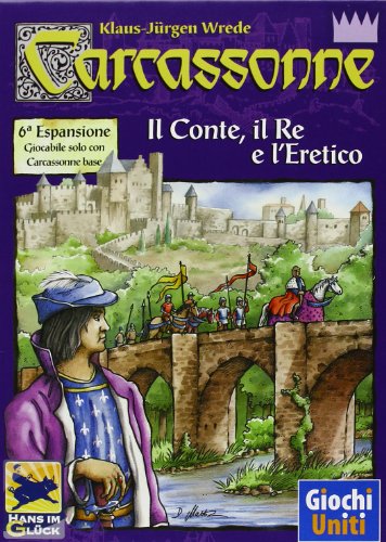 Jogo de Tabuleiro GOLIATH CARCASSONNE (Idade Mínima Recomendada: 10 anos) Giochi Uniti - Jogos - expansão, 7 peças, 2 personagens