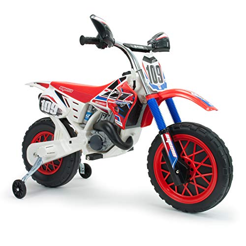 Mota INJUSA Cross (Idade Mínima: 3 Anos - 68x34x35 cm) INJUSA - Veículos de passeio - 5 km/h, aceleração elétrica, casco incluído, bateria e carregador