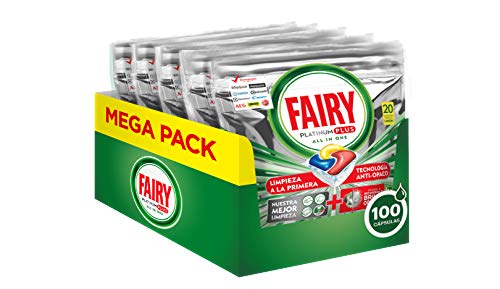 Fairy Platinum Plus 100 Tablets (Aspirador e artigos relacionados) FAIRY - Detergente e sabão para louça - platinum, 100 tablets