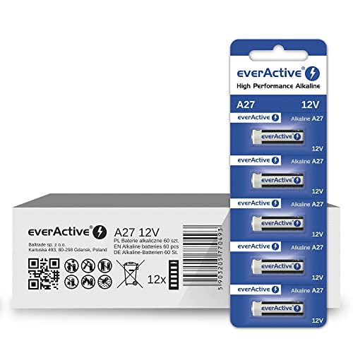 Pilhas EVERACTIVE Alcalina (Lítio-Manganesio) EVERACTIVE - Baterias de uso geral - alcalina, lítio-manganeso, 1200mah, portáteis